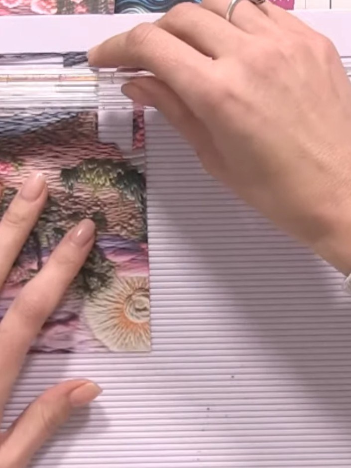 Step 1: Take a small piece of offcut paper and use your scoring board to score quarter-inch lines on all four edges.