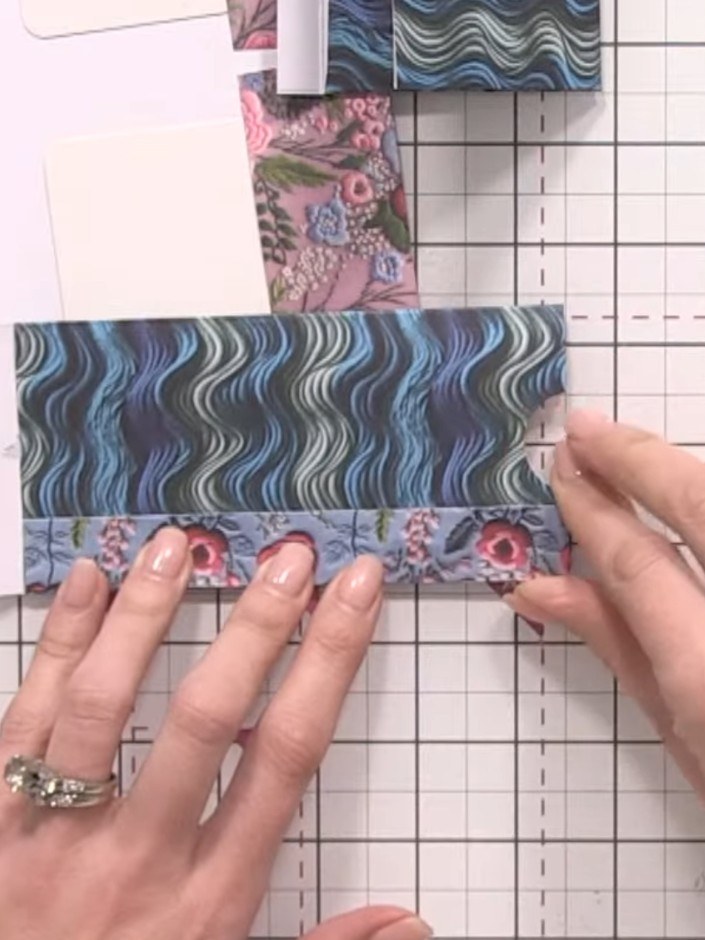 Step 10: Trim away any excess hinge material from the edges to reduce bulk before adding the page to your album.