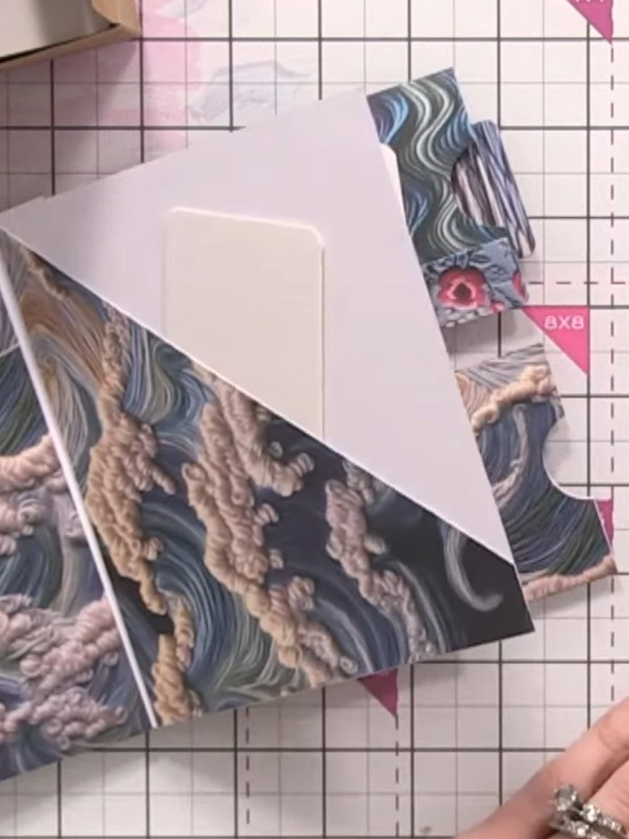 Double-Hinged Page with Layered Pockets - the finished project