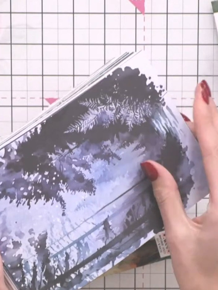 Step 1: Select a piece of patterned paper from the Woodland Wildlife collection. Choose your preferred design from the