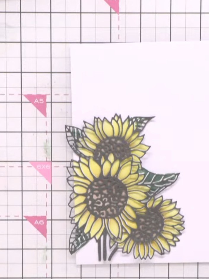 Step 5: Allow the dye to dry completely. Once dry, add your chosen sentiment from the stamp set to complete the card.