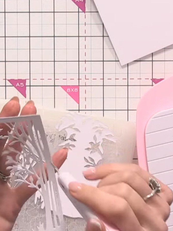 Step 2: Carefully pop out all the small intricate pieces from the die-cut stag using a poke tool or your fingers. Take