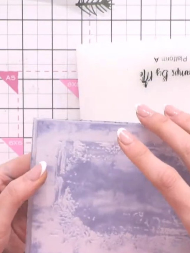 Step 5: Allow the embossed card to dry completely before using it as a background or layering additional elements on t