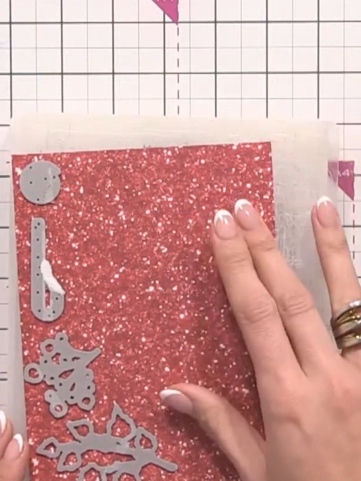 Step 6: Cut out decorative elements from the paper pack including foliage, lollipop and star die-cut pieces to use as 
