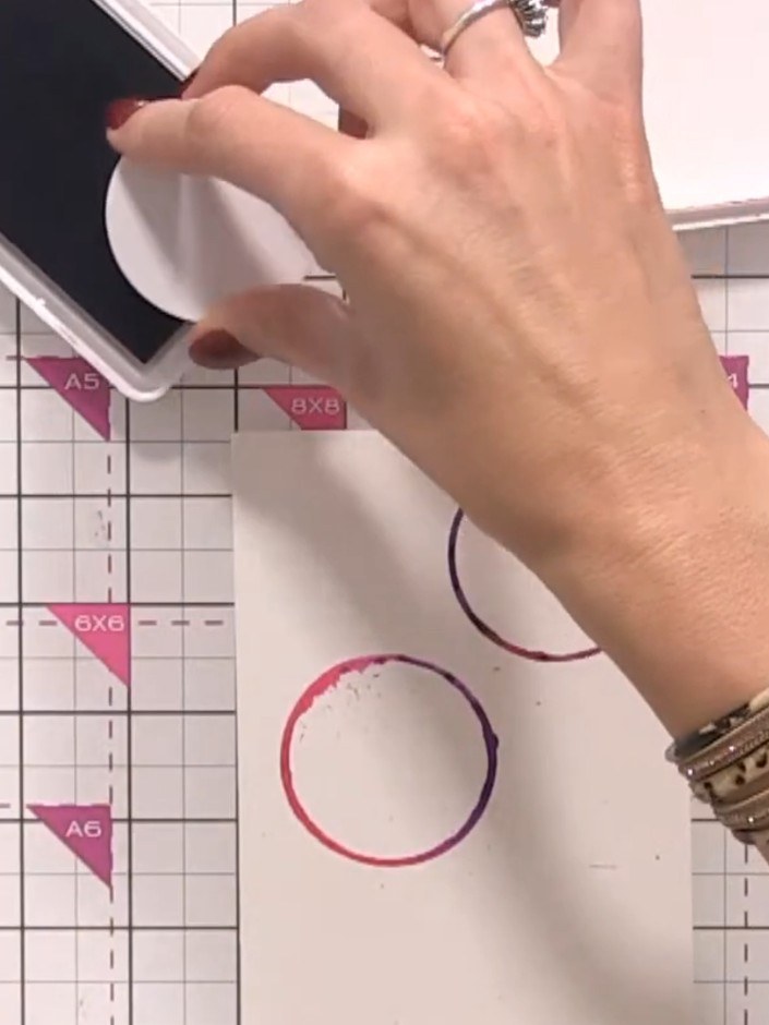 Step 5: Wipe the lid clean with your finger or a cloth to remove any excess ink. Return the lid to your ink pad to kee