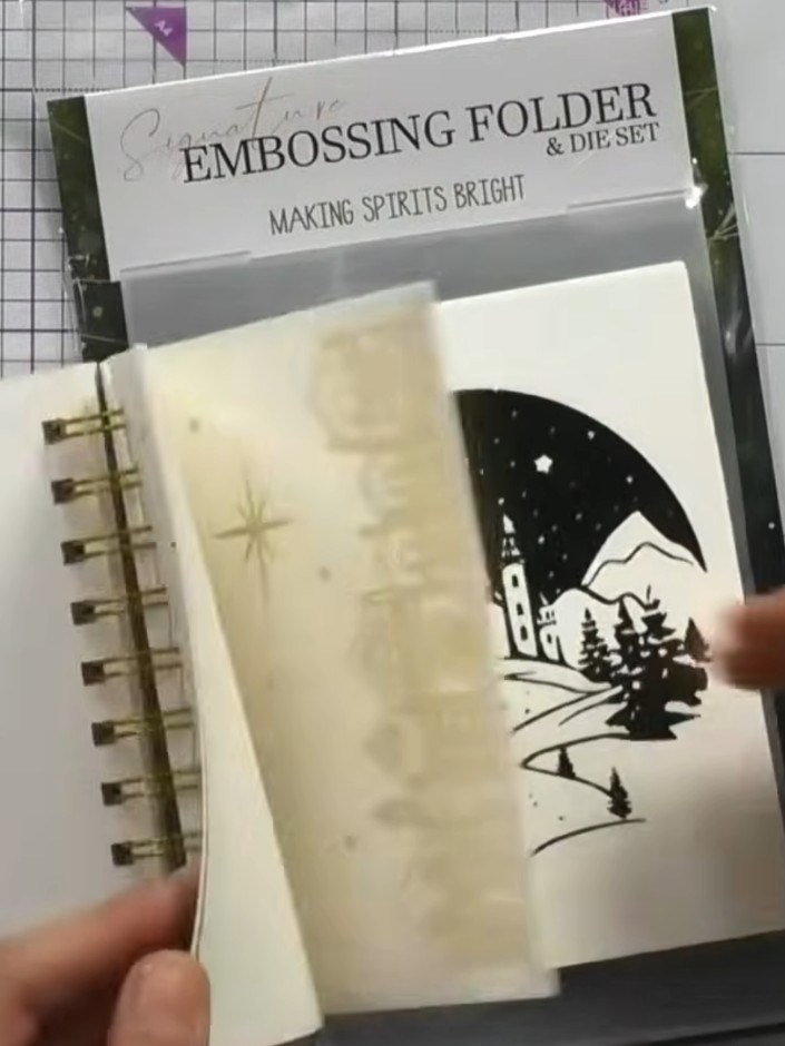 Step 2: Colour the embossed image using watercolours, paints or coloured pencils. The gold foil will resist the colour