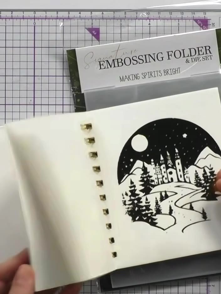 Step 2: Colour the stamped image using watercolours, paints or coloured pencils. The foiled areas will resist the colo