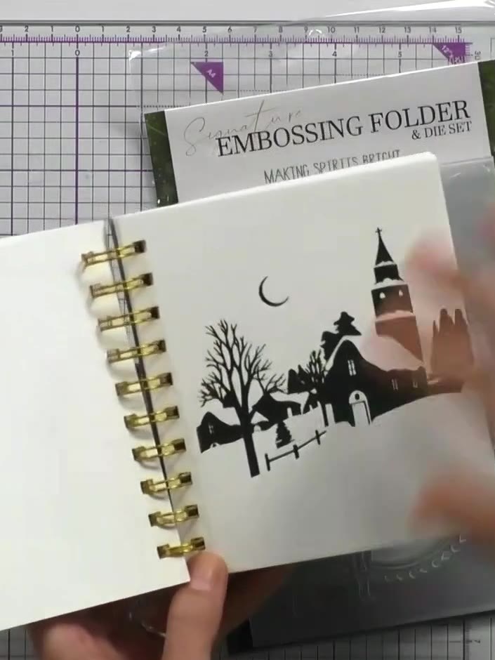 Foil Coloring Book Page Card - the finished project