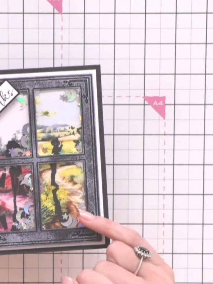 Step 1: Select a black card blank in your chosen size (A2 or Slimline, depending on which window die you'll be using).