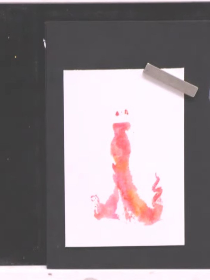 Watercolour Gown Card with Lamination Stamps - the finished project