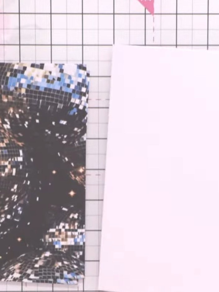 Step 2: Stamp the gown design onto patterned paper using sticky ink or VersaFine ink. This will allow you to add foil 