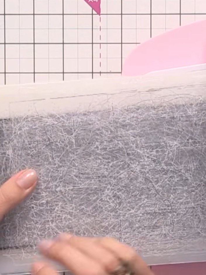 Step 4: If your card is too large for your die-cutting machine, run it through twice, repositioning the card to captur