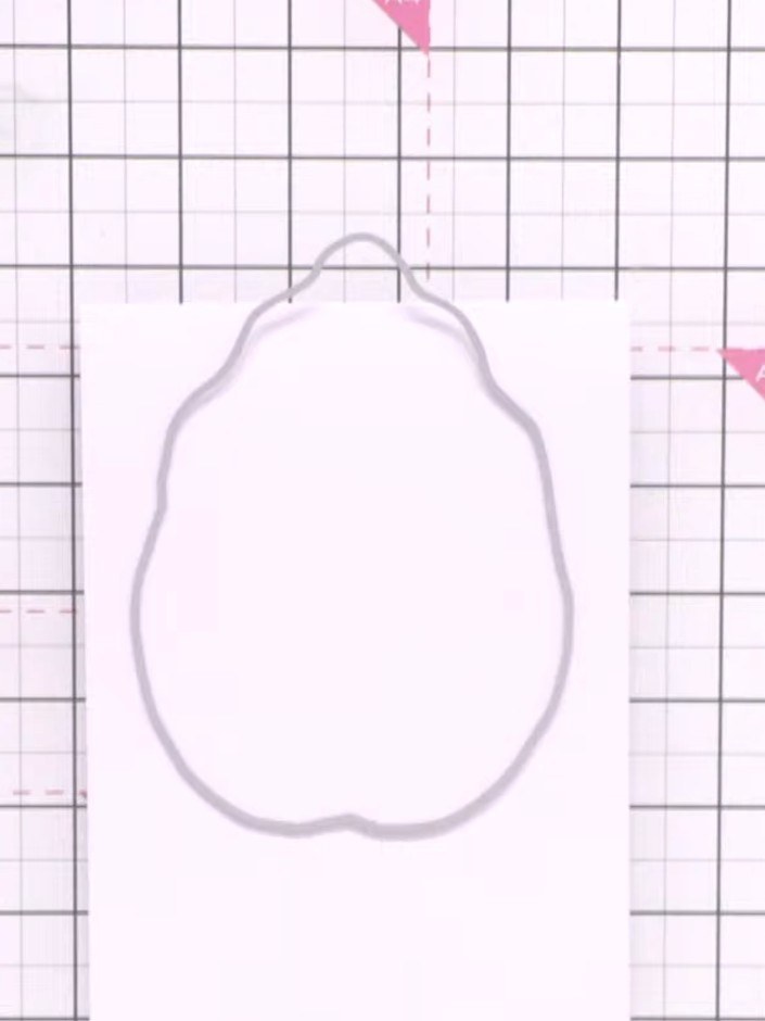 Step 1: Take a top-folded card blank and position the leaf die so it hangs just over the fold edge at the top, protect