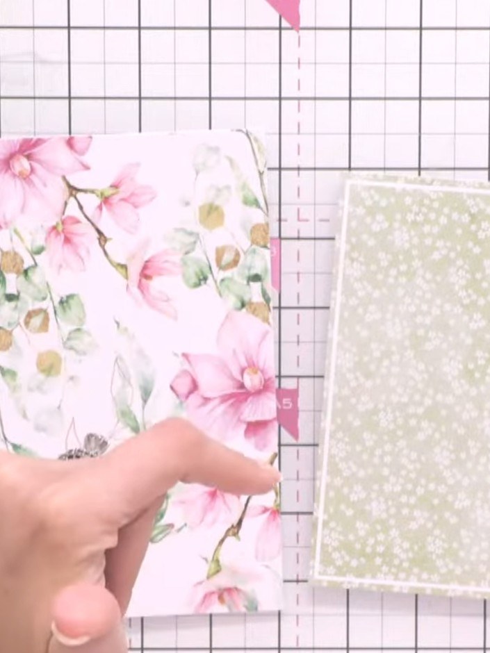 Step 4: Select embellishments from your Magnolia kit such as decorative birds or leaves to add to your card design.
