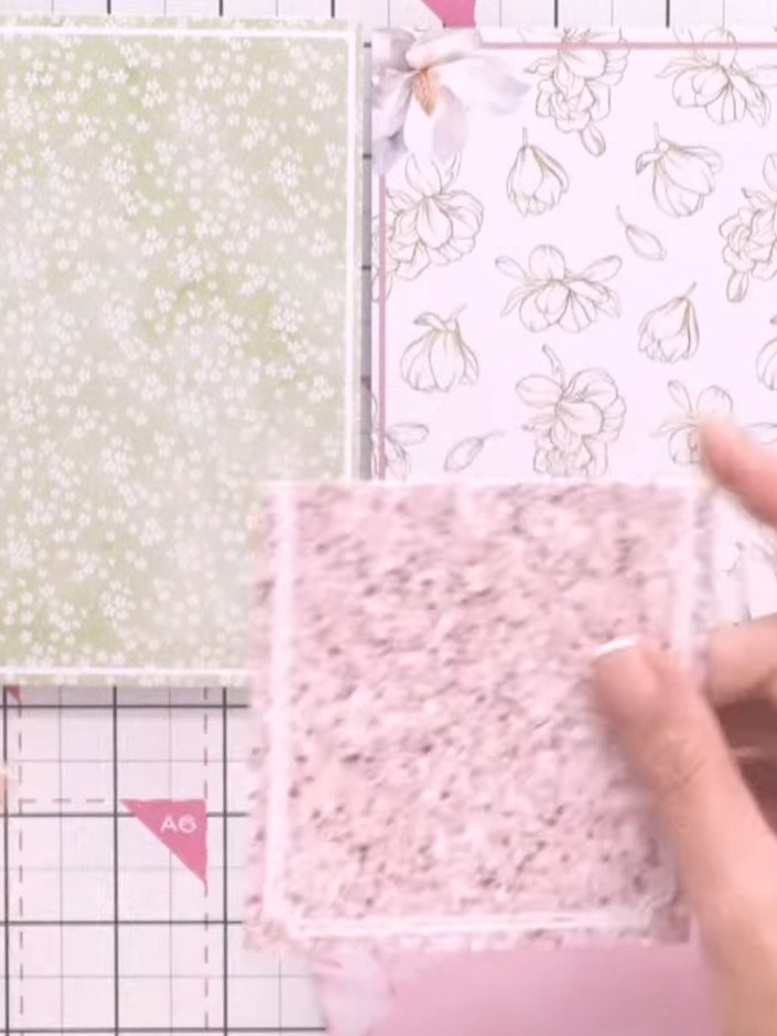 Step 6: Secure your chosen embellishments in place using adhesive. Position decorative elements such as die-cut flower