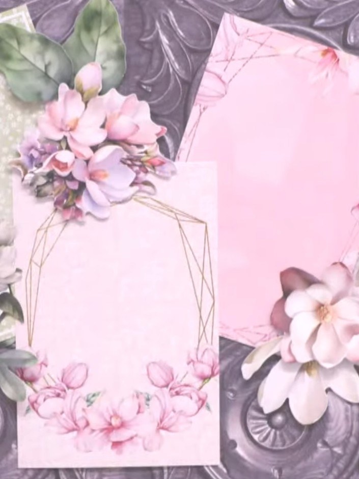 Magnolia Create a Card Kit – Scrapbook Page Layout - the finished project