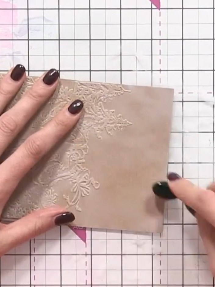 Step 5: Dry the embossed card thoroughly using a heat gun to ensure the embossing is set and the card is completely dr