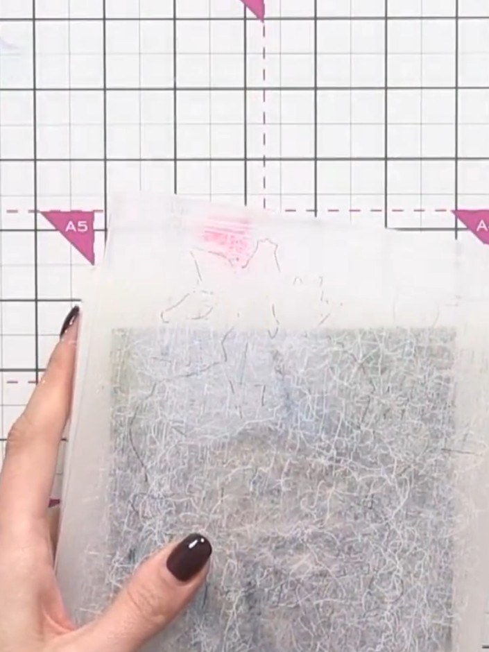 Step 7: Using dark ink, carefully edge the entire card to remove any white showing through from the embossing process.
