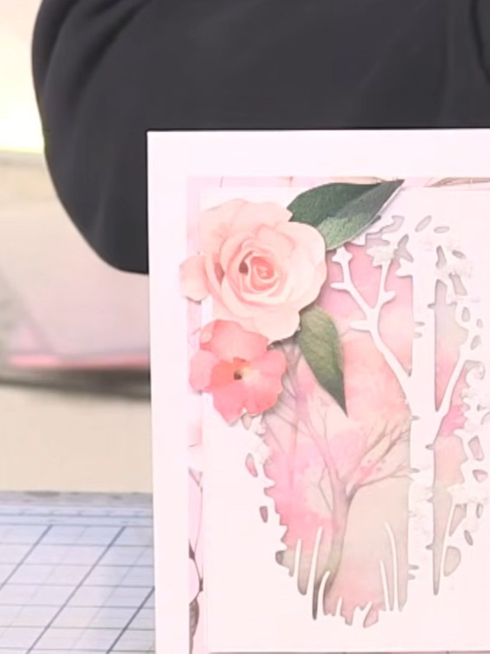 You Are So Lovely Karte mit Blumenstrauß in der Ecke - the finished project