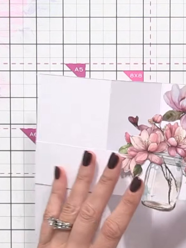 Z-Fold Card with Dimensional Scene - the finished project