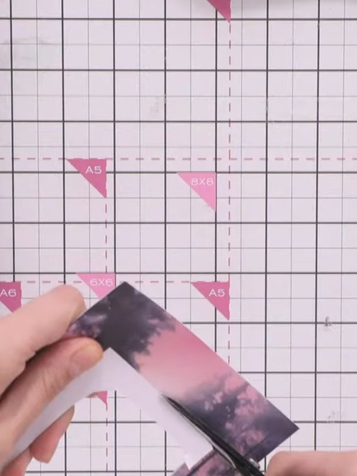 Step 3: Carefully cut out the white window opening from the printed panel. Make small cuts at each corner to slightly 