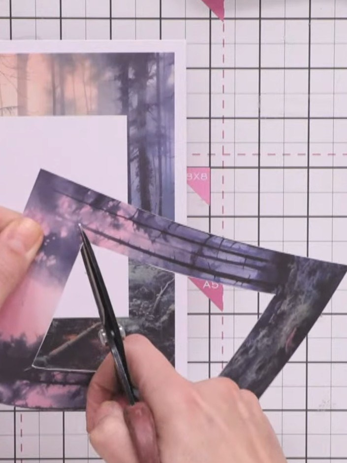 Step 4: Use a dark-coloured brush or pen to colour in the white edges around your cut window frame to hide any harsh l