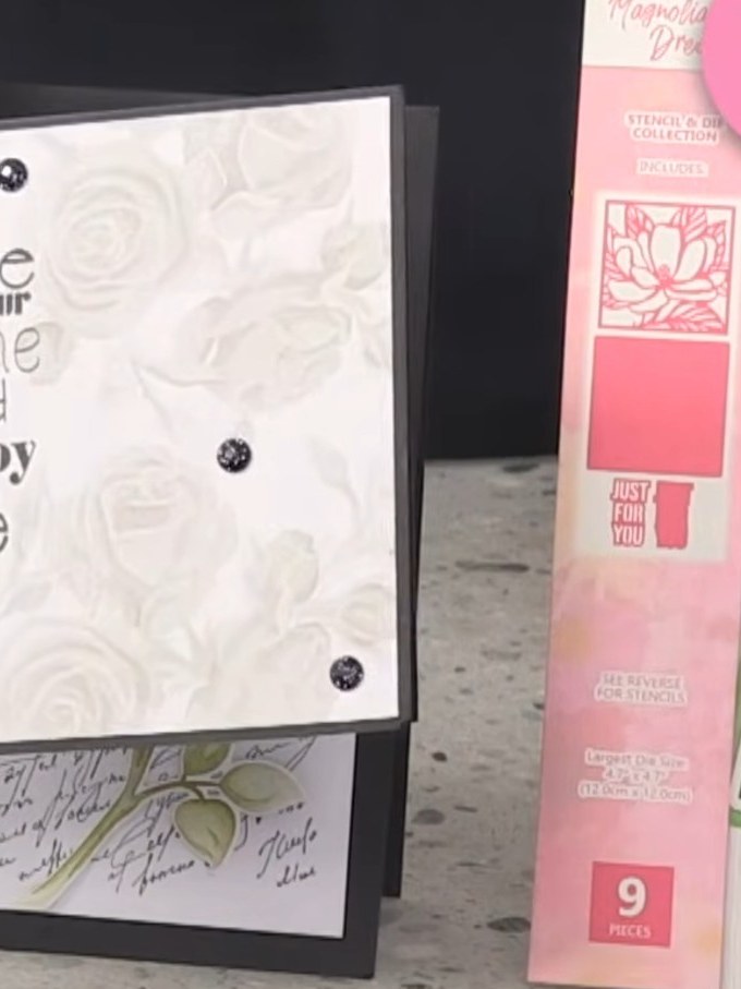 Step 4: Apply dye through each successive stencil layer to build up the rose design. Use light shades of dye for the s