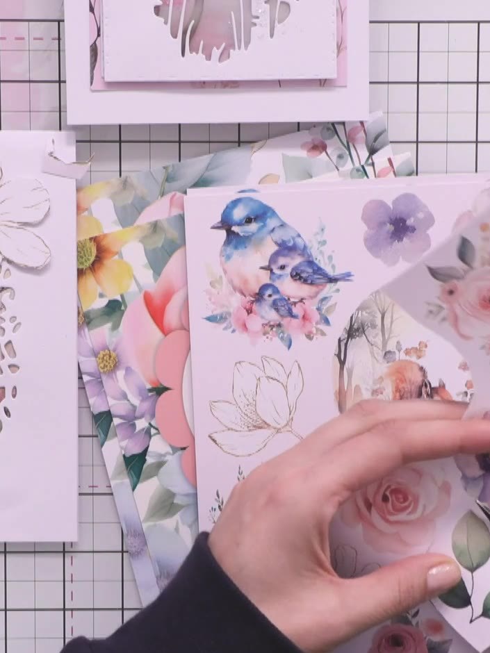 Step 5: Optionally spray the card with water to blend the dyes and create a softer, more artistic finish. Use a light 
