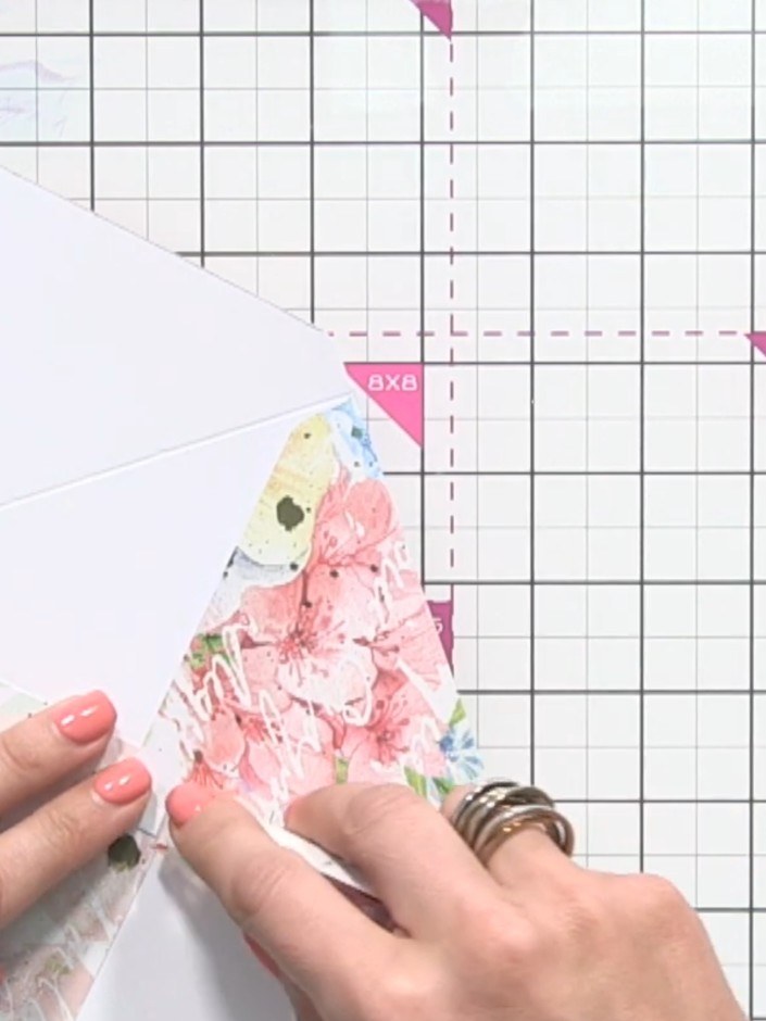 Step 8: Burnish all fold lines with a bone folder or scoring tool to create sharp, crisp creases on your envelope.