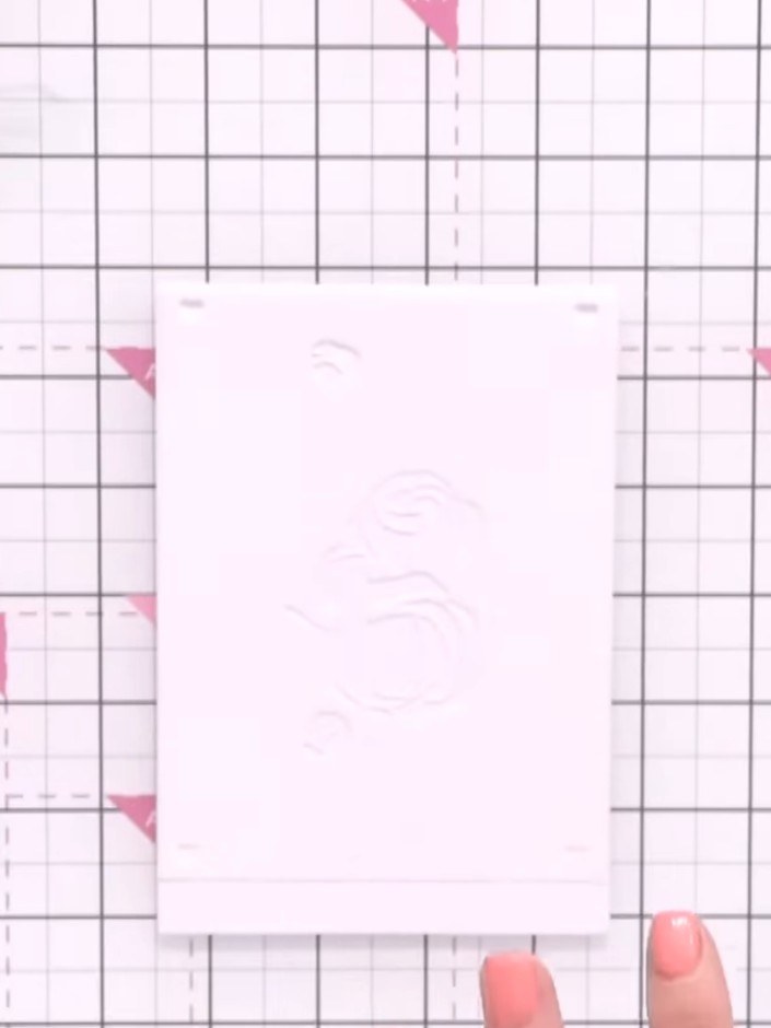 Step 1: Prepare three pieces of white card stock to create multiple roses at once. Have your ink pads ready - one blac