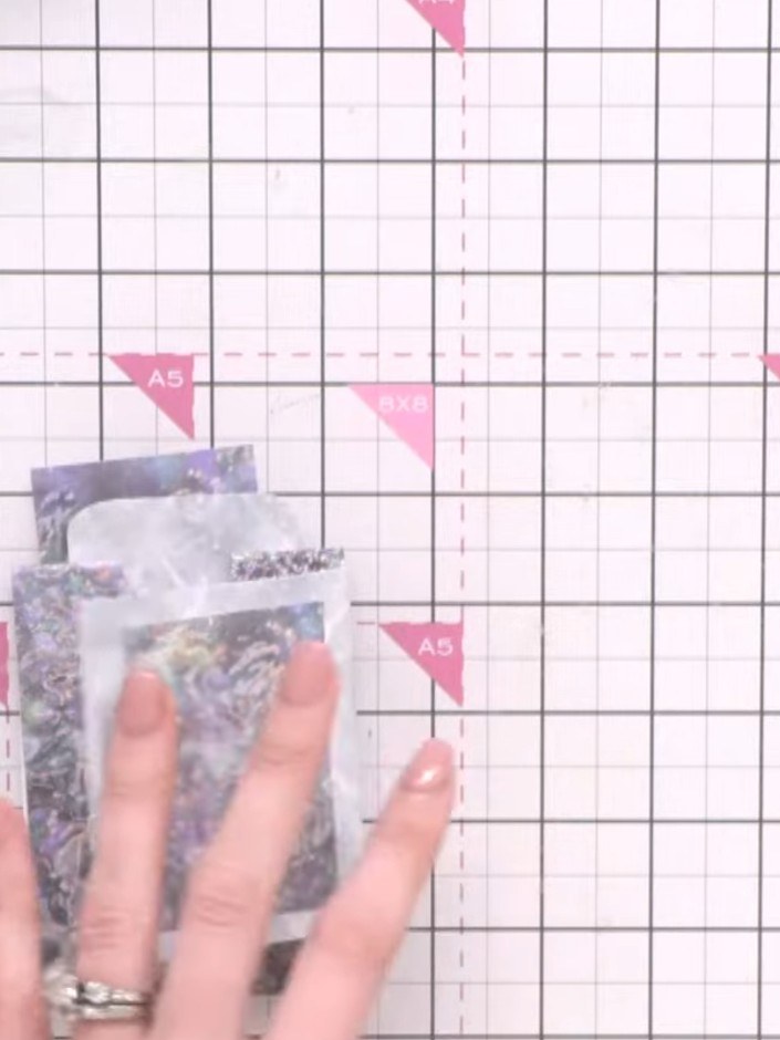 Step 11: Die cut the fish design from your stamped images. Add these decorative elements to personalise your tea wallet