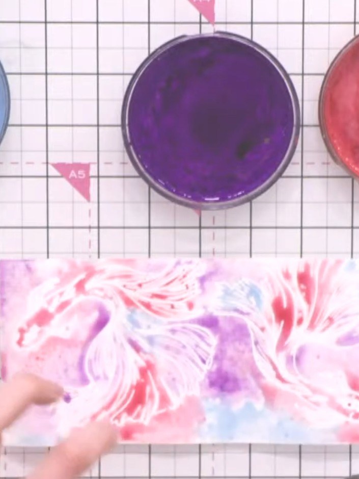 Step 10: Once the base layer is completely dry, apply the same watercolours again to the same areas to intensify and de
