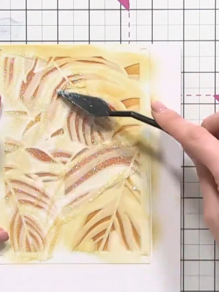 Step 7: Allow the card to dry completely. You can speed up the drying process with a heat tool if needed, but avoid le