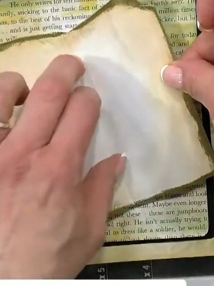 Step 7: Apply foam pads to the reverse of each stamped layer. Use approximately 2mm thickness maximum to build up dept