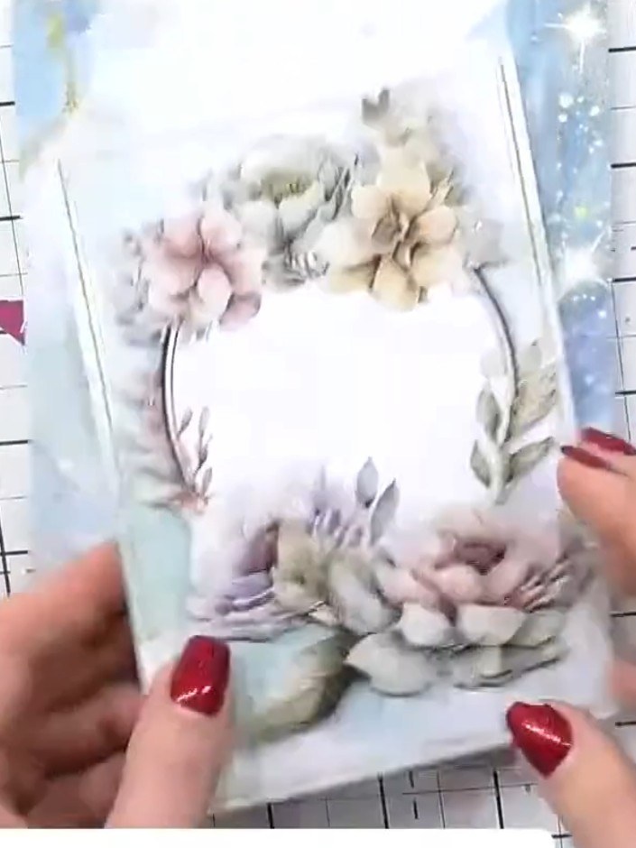 Step 5: Select embellishments from your kit that coordinate with your card design. Choose pieces that complement the c