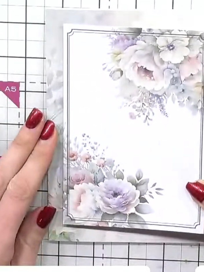 Step 4: Adhere the padded topper centrally to the card blank. Position it carefully to ensure even spacing on all side