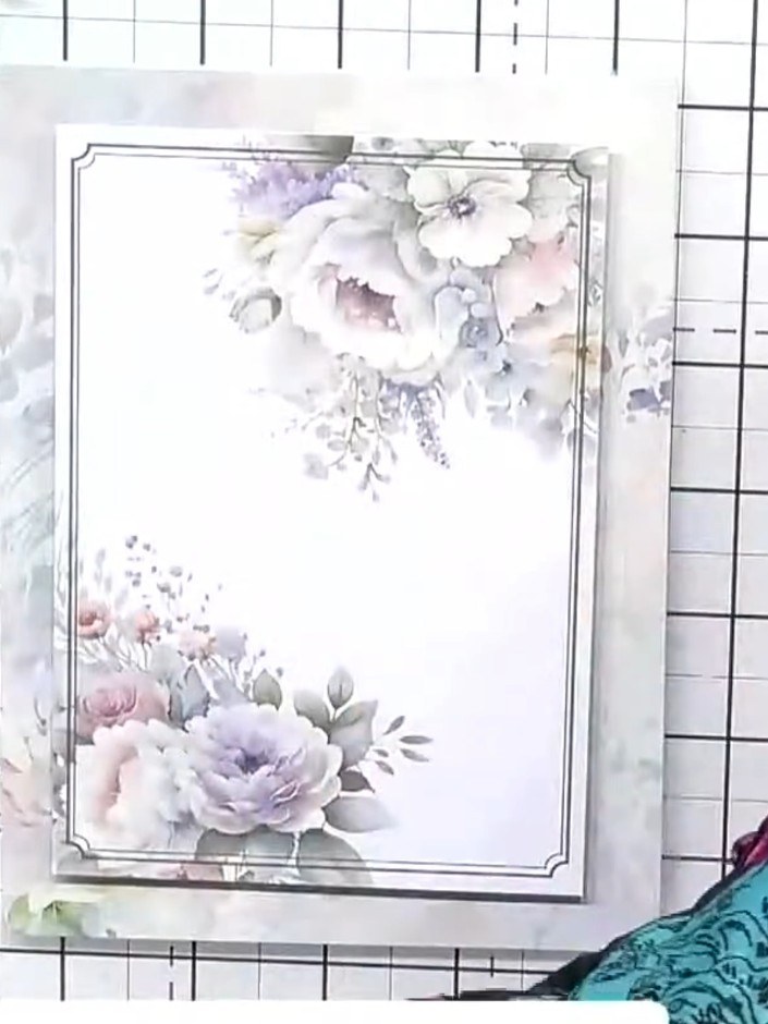 Einfache Geburtstagskarte in Lagen mit Topper und Blumen - the finished project