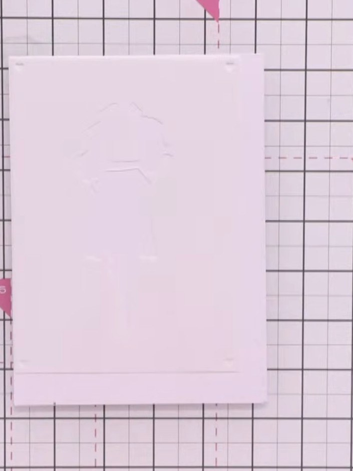 Step 1: Lay out your five numbered stencils in order on your craft mat. Check that you can see the numbers facing you 