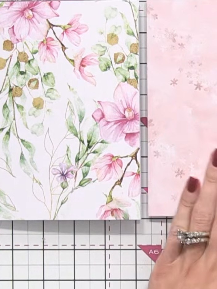 Step 1: Select six different card blanks from your kit. Lay them out on your craft mat in front of you to see the vari