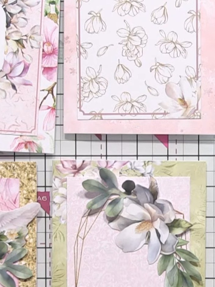 Step 7: Select coordinating tags from the kit and position them within your floral arrangement. Tuck the tags behind f