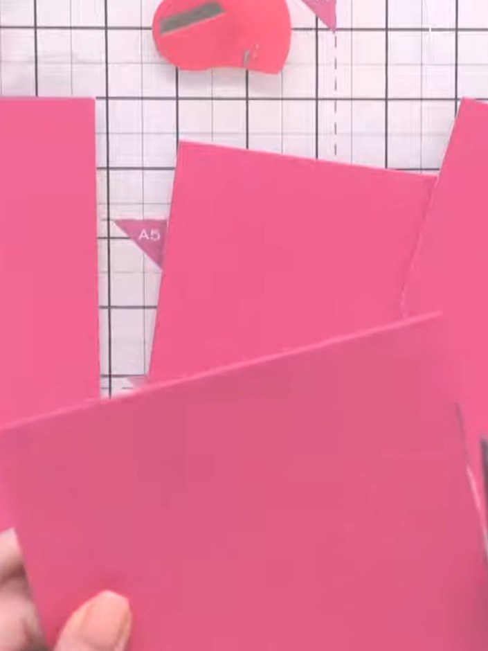 Step 2: Cut mat and layer pieces from black card stock for each of your shaped cards. These will provide a contrasting