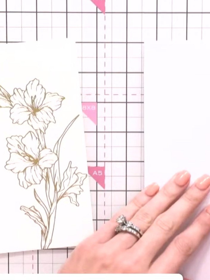 Step 1: Select a page from the Stamps By Me Hot Foiled Colouring Book featuring the botanical design you wish to colou