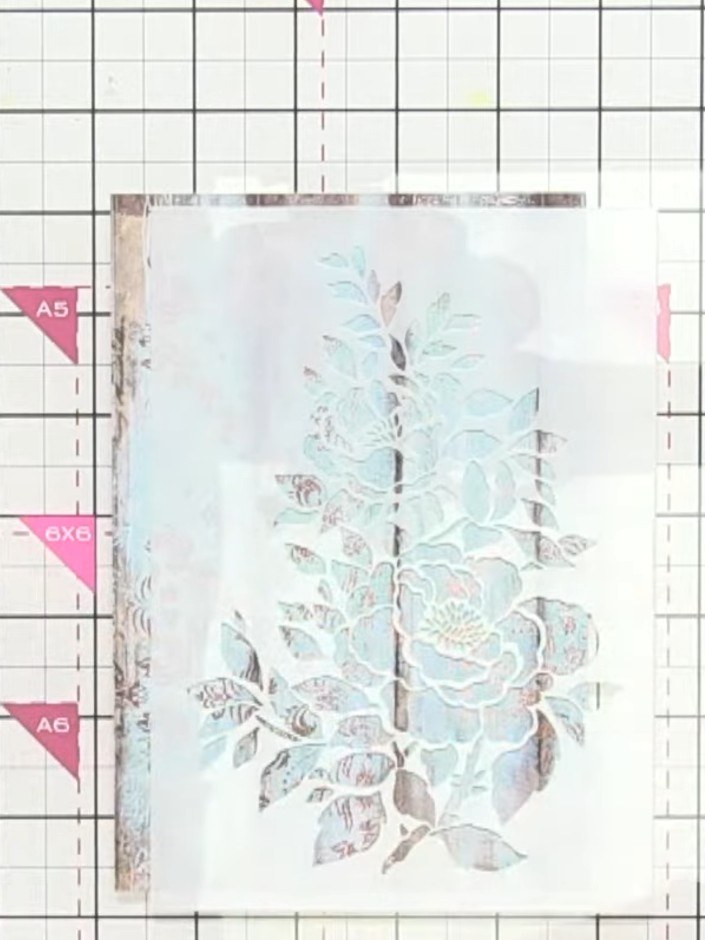 Step 3: Tap your teal ink pad on scrap paper to remove excess ink before applying to your project. This prevents apply