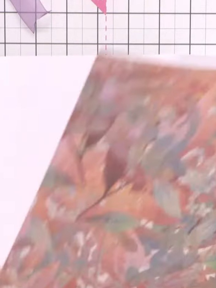 Step 12: Select a sheet of patterned paper to decorate the inside back panel. Choose a design that complements your alb
