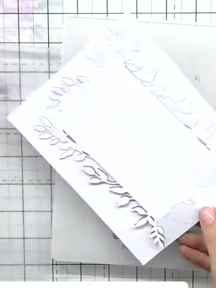 Step 3: Pop out all the die-cut pieces from the Garden Frame die using a pokey tool or similar implement. Shake the di