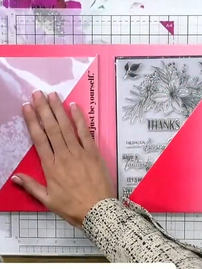 Step 3: Paint over the pre-printed floral outlines using watercolours. As you apply the paint, the printed lines will 