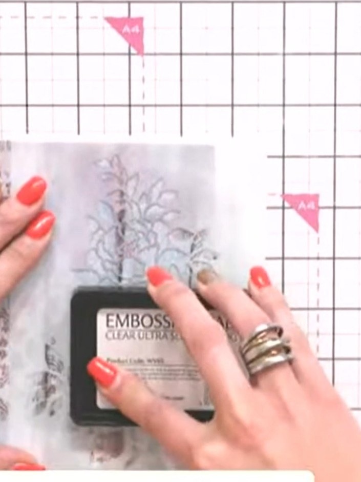 Step 1: Prepare your textured pattern paper by wiping it with an antistatic bag to remove any static that might interf