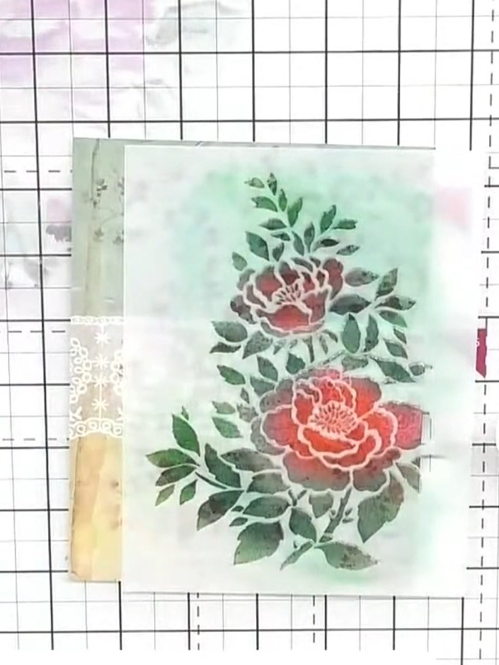 White Ink Highlight Technique on Embossed Design - the finished project