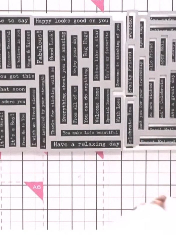 Karte mit Typewriter Washi Tape Spruch-Toppern - the finished project