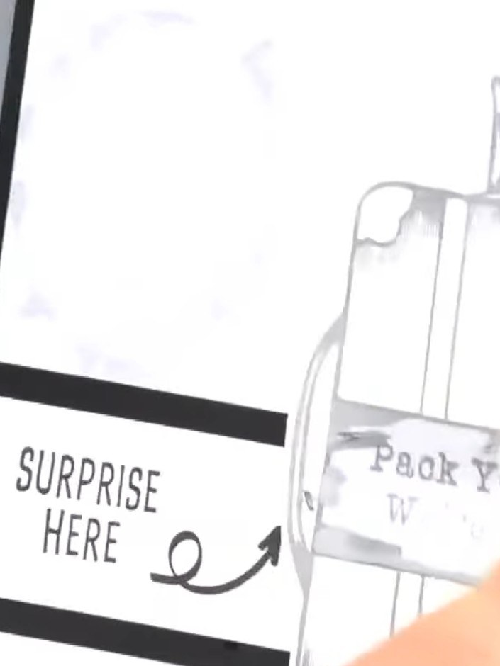 Step 7: Include a coin or small tool with your finished card so the recipient can scratch away the sticker to reveal t